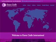 Tablet Screenshot of karencadleinternational.com